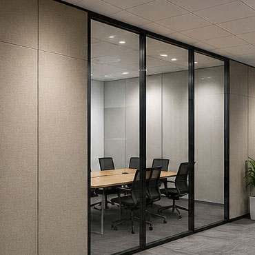 Acoustic partition price in India for office and commercial interior spaces